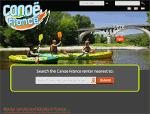 Tablet Screenshot of canoe-france.com